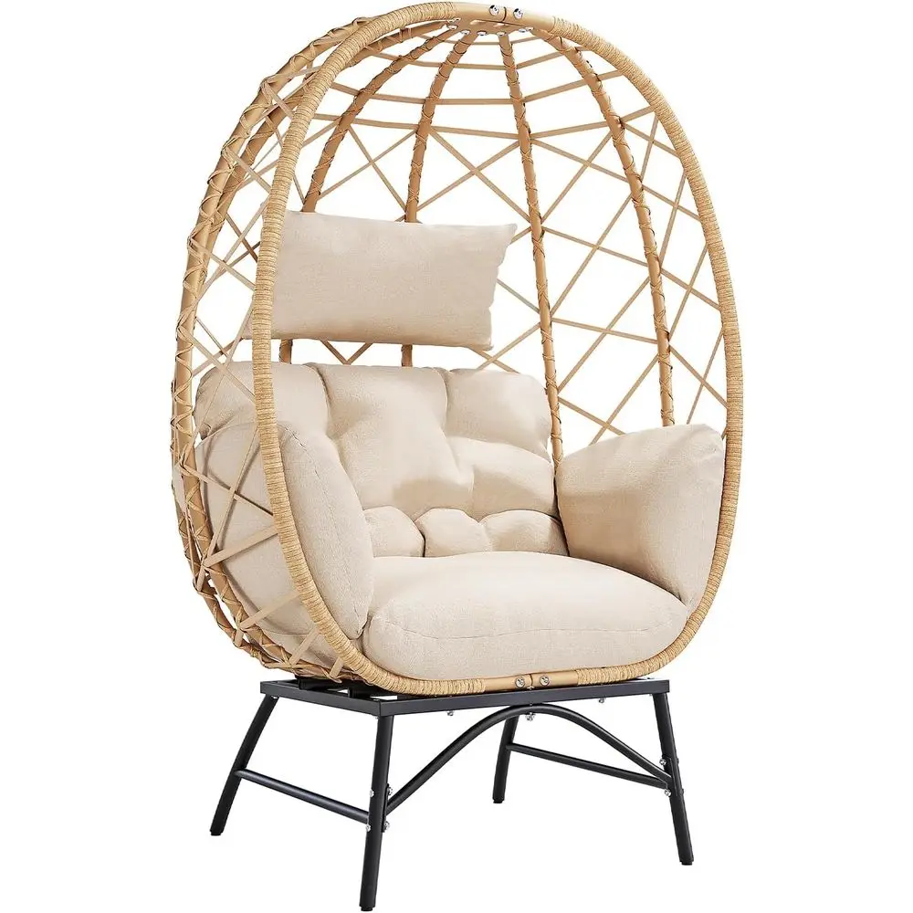 Wicker Egg Chair Outdoor, Oversized Patio Lounge Chairs with Cushion or Indoor Living Room, Bedroom, Outside Backyard Balcony
Wicker Egg Chair Outdoor, Oversized Patio Lounge Chairs with Cushion or Indoor Living Room, Bedroom, Outside Backyard Balcony