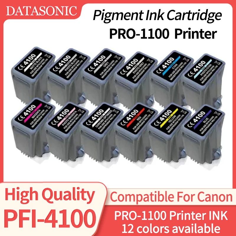 Новый картридж 80 мл PFI-4100, совместимый с принтером Canon PRO-1100 PFI4100 Pro-1100 Pro1100, пигментные чернила, 12 цветов в наличии
Новый картридж 80 мл PFI-4100, совместимый с принтером Canon PRO-1100 PFI4100 Pro-1100 Pro1100, пигментные чернила, 12 цветов в наличии