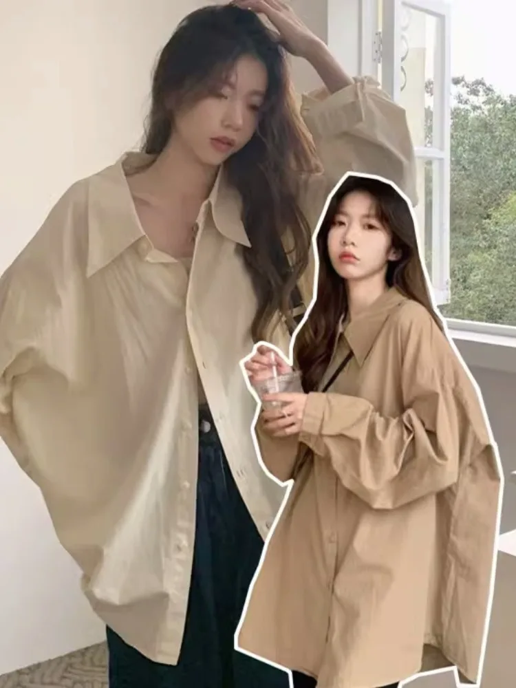 Весна-Осень 2025: Женская свободная рубашка с длинным рукавом для защиты от солнца, в японском стиле, стандартный крой, на пуговицах
Весна-Осень 2025: Женская свободная рубашка с длинным рукавом для защиты от солнца, в японском стиле, стандартный крой, на пуговицах