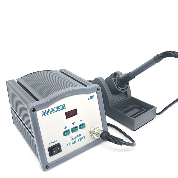 Quick 203 Hot Selling Soldering Station Intelligent Lead Free Constant Temperature Welding Stand
Quick 203 Hot Selling Soldering Station Intelligent Lead Free Constant Temperature Welding Stand