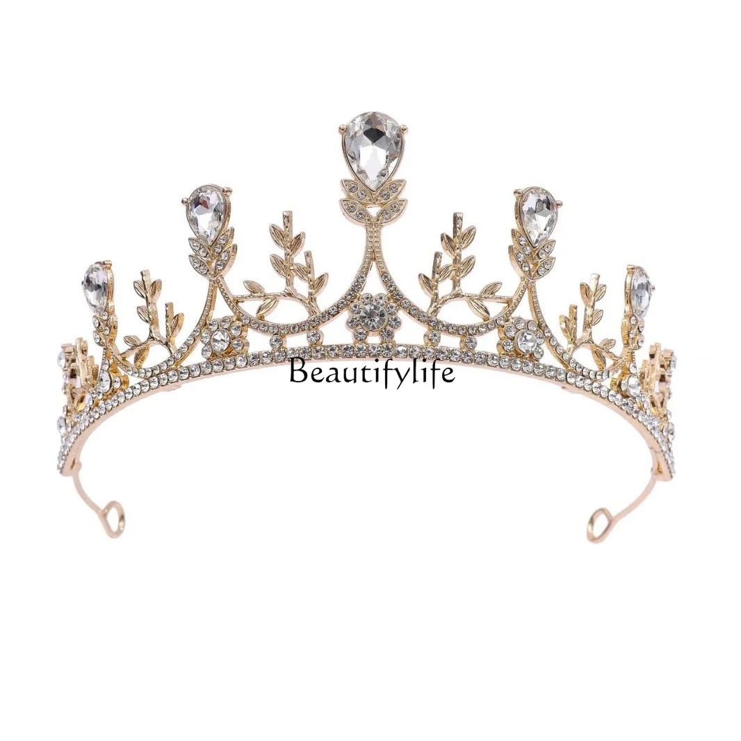Korean Bridal Crown Headwear Alloy Vintage Crystal Princess Muse Birthday Party Crown Wedding Hair Accessories
Korean Bridal Crown Headwear Alloy Vintage Crystal Princess Muse Birthday Party Crown Wedding Hair Accessories