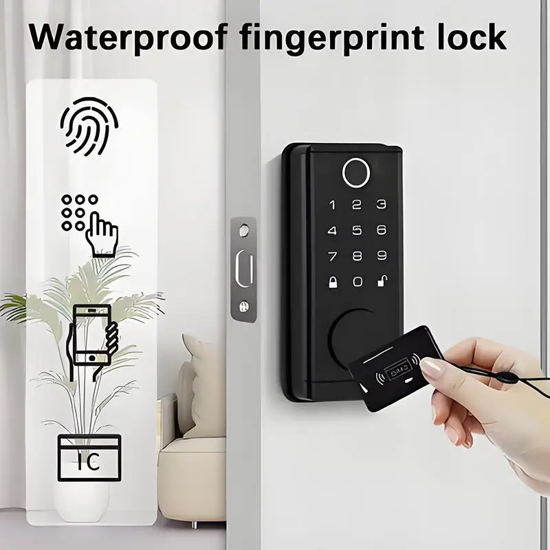 TUYA TTLOCK Security Serrure Intelligente Fingerprint Fechadura Digital Keypad Home Automatic Deadbolt Smart Lock for Front Door
TUYA TTLOCK Security Serrure Intelligente Fingerprint Fechadura Digital Keypad Home Automatic Deadbolt Smart Lock for Front Door