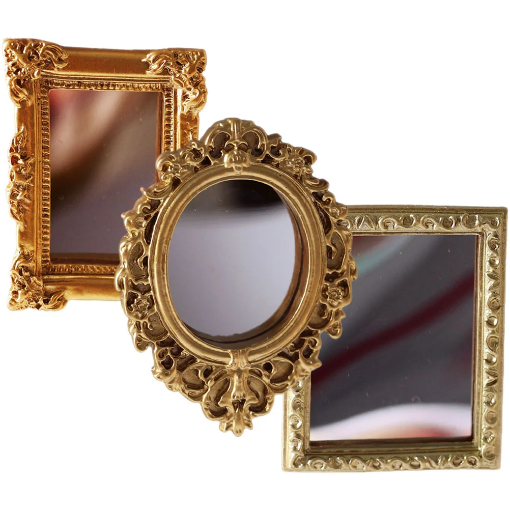 3 Pcs House Mirrors Dollhouse Toy Mini Supplies Household Products Wear-resistant Classic Retro Toys
3 Pcs House Mirrors Dollhouse Toy Mini Supplies Household Products Wear-resistant Classic Retro Toys