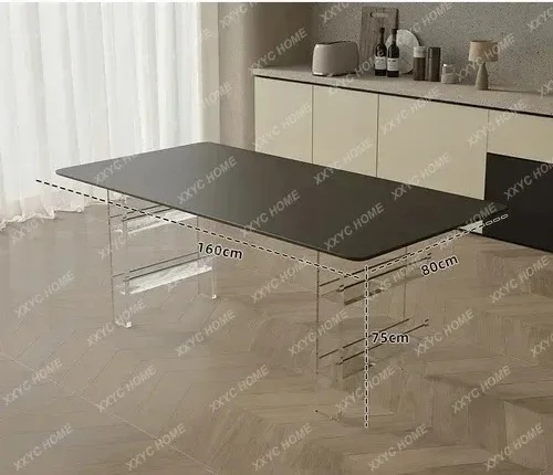 Y1 Creative Acrylic Stone Plate Dining Table Light Luxury Modern Simple Rectangular Dining Tables and Chairs Set
Y1 Creative Acrylic Stone Plate Dining Table Light Luxury Modern Simple Rectangular Dining Tables and Chairs Set