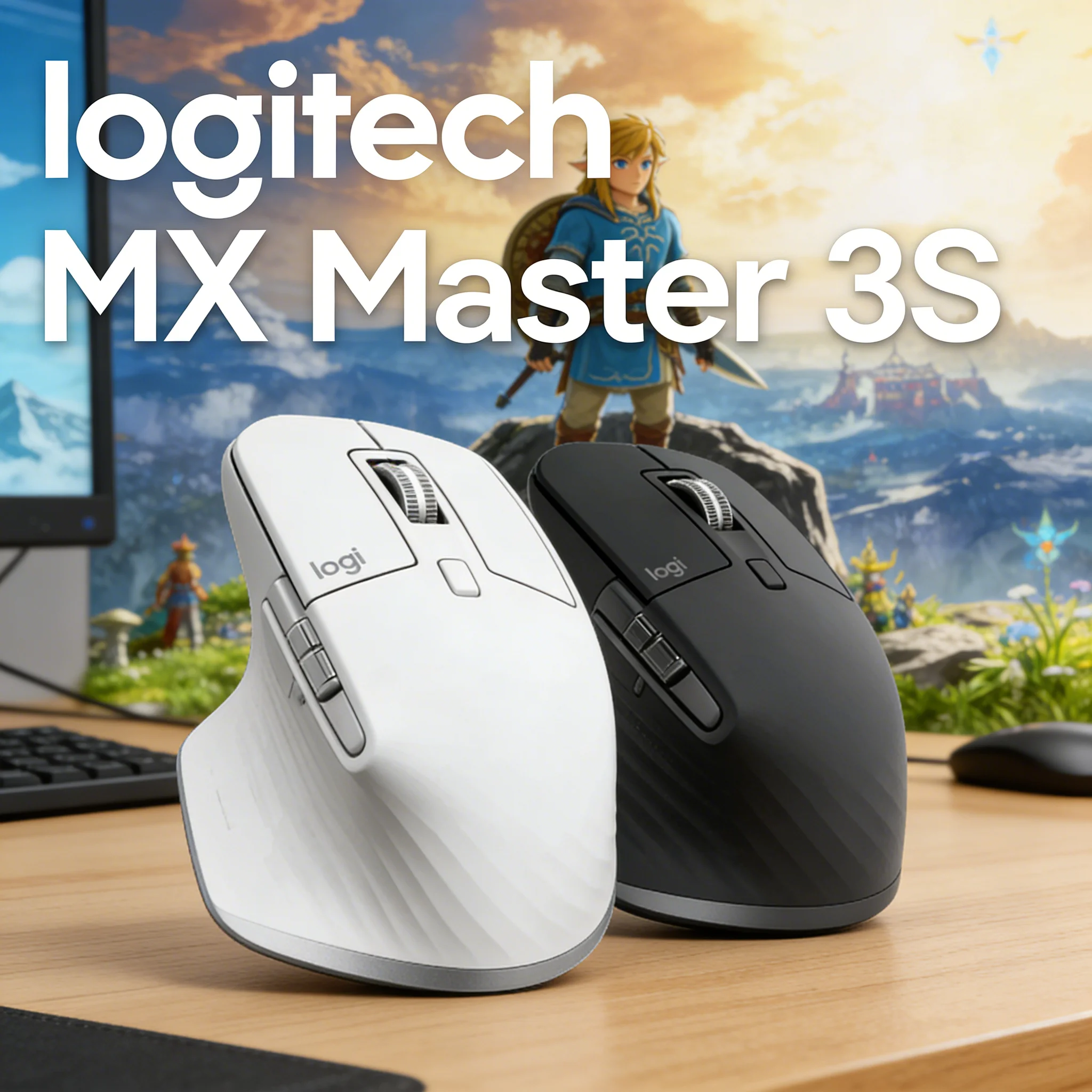 Logitech MX Master 3S Wireless Bluetooth Mouse - 8000 DPI, Auto-Shift Scroll, Ergonomic Silent Design for Office & Productivity
Logitech MX Master 3S Wireless Bluetooth Mouse - 8000 DPI, Auto-Shift Scroll, Ergonomic Silent Design for Office & Productivity