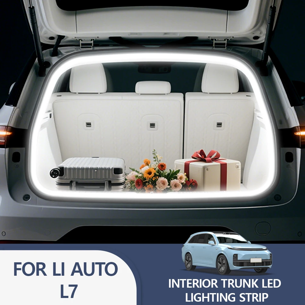 FOR LI AUTO L7 Rear Trunk LED Light Bar Strips Trunk Interior Decorative Lamp Strip Luggage Atmosphere Light
FOR LI AUTO L7 Rear Trunk LED Light Bar Strips Trunk Interior Decorative Lamp Strip Luggage Atmosphere Light