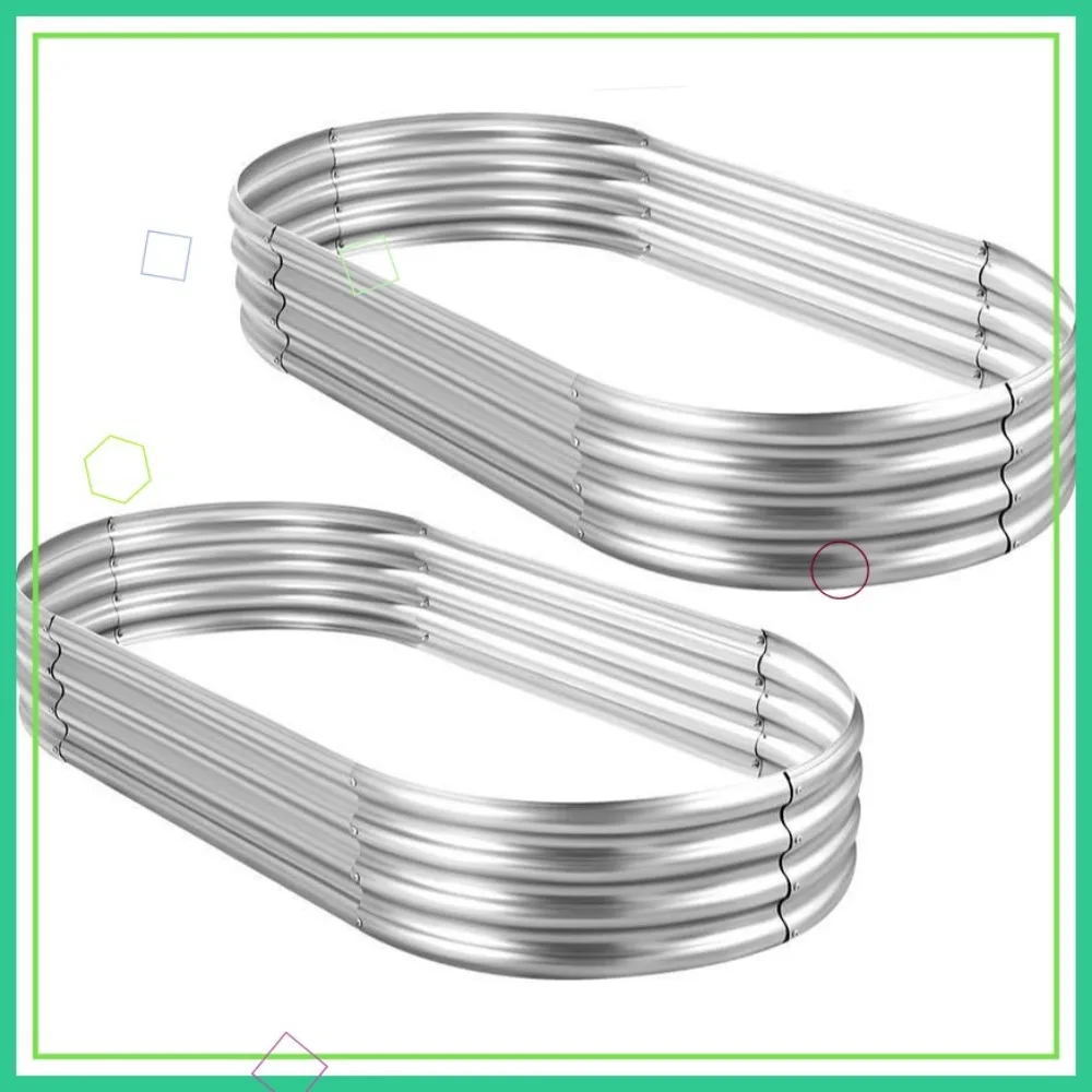 Комплект оцинкованной садовой кровати из 2 предметов, большой овальный металлический горшок для наружного садоводства с овощами
Комплект оцинкованной садовой кровати из 2 предметов, большой овальный металлический горшок для наружного садоводства с овощами