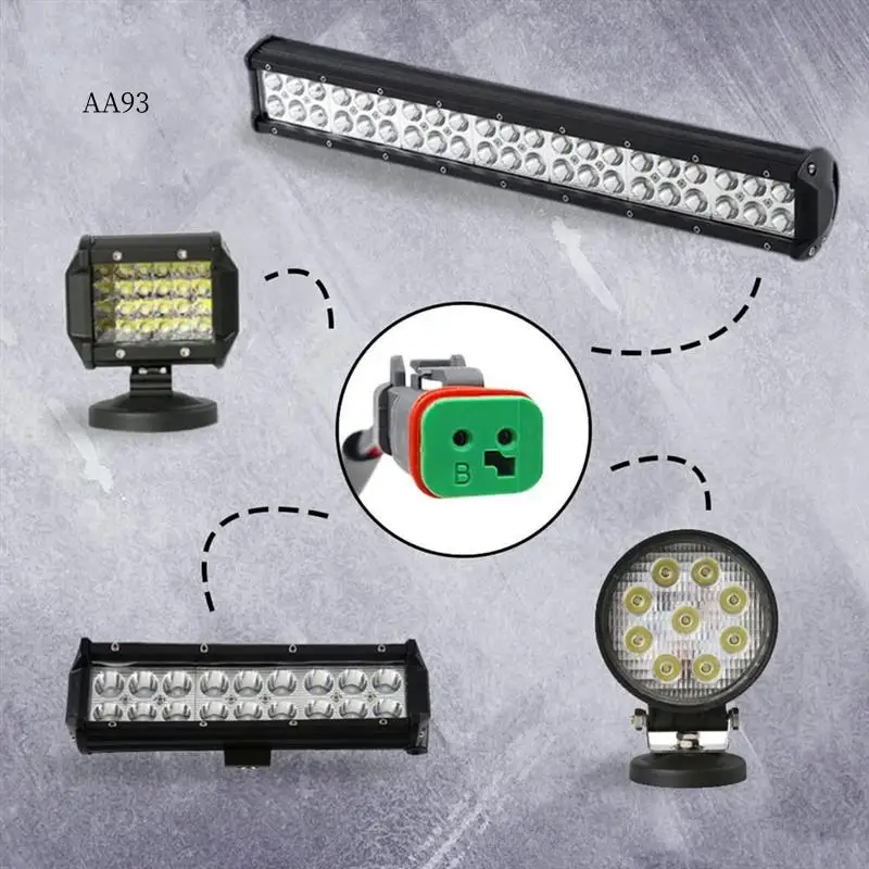 AA-2 Lead 4 In1 Deutsch Dual Outputs DT DTM Female Connector Socket Adapters For LED Pod Lights LED Light Bar
AA-2 Lead 4 In1 Deutsch Dual Outputs DT DTM Female Connector Socket Adapters For LED Pod Lights LED Light Bar