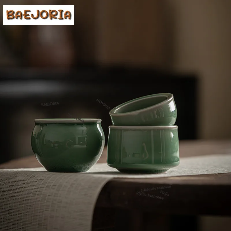 Celadon Ceramic Teacup Elegant Tea Bowl Tea Cup Set Tea-tasting Fragrance Cup Chazhan Master Cups Household Drinkware Supplies
Celadon Ceramic Teacup Elegant Tea Bowl Tea Cup Set Tea-tasting Fragrance Cup Chazhan Master Cups Household Drinkware Supplies