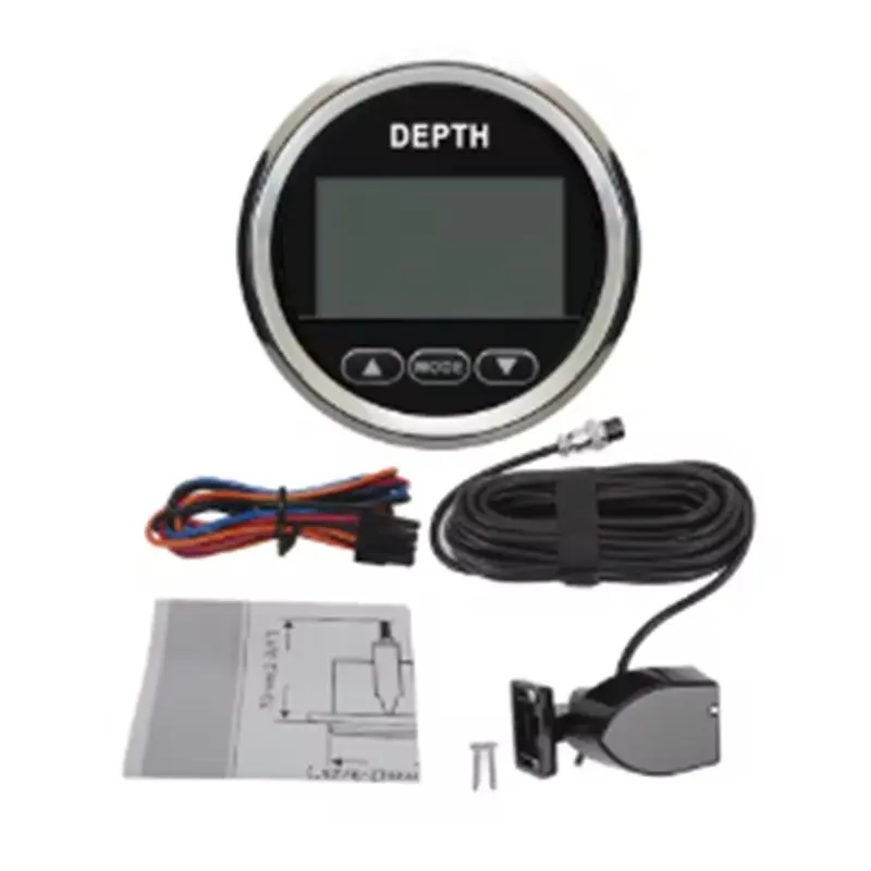 Marine 52Mm Digital Depth Gauge Indicator For Yachts Fishing Boats Universal 12V Digital Depth Gauge Indicator BS-A99D
Marine 52Mm Digital Depth Gauge Indicator For Yachts Fishing Boats Universal 12V Digital Depth Gauge Indicator BS-A99D