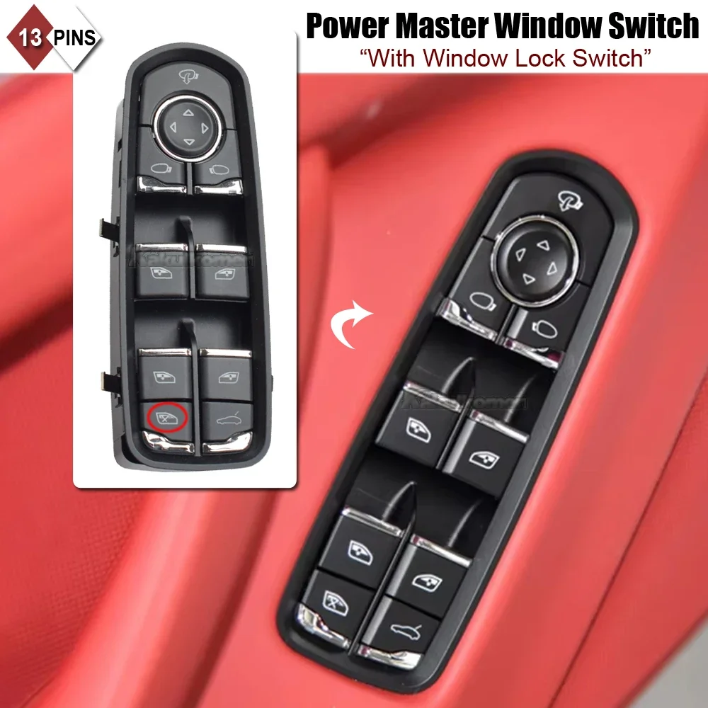 Front Left Electric Power Window Switch Button For Porsche Cayenne Macan Panamera 7PP959858RDML 7PP959858MDML 7PP959858AEDML
Front Left Electric Power Window Switch Button For Porsche Cayenne Macan Panamera 7PP959858RDML 7PP959858MDML 7PP959858AEDML