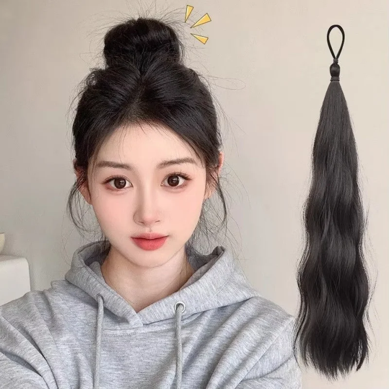 50cm Synthetic Self-Winding Hair Bundle With Elastic Loop DIY Hair Ponytail Bundle To Increase Hair Volume Bud Hair Bun
50cm Synthetic Self-Winding Hair Bundle With Elastic Loop DIY Hair Ponytail Bundle To Increase Hair Volume Bud Hair Bun