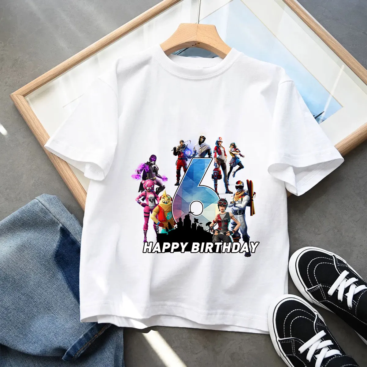 Fortnites Summer Kids T-shirts Birthday Number 1-10 Printed T-shirt Boys Casual Short Sleeves Sports Tops Children's Clothing
Fortnites Summer Kids T-shirts Birthday Number 1-10 Printed T-shirt Boys Casual Short Sleeves Sports Tops Children's Clothing