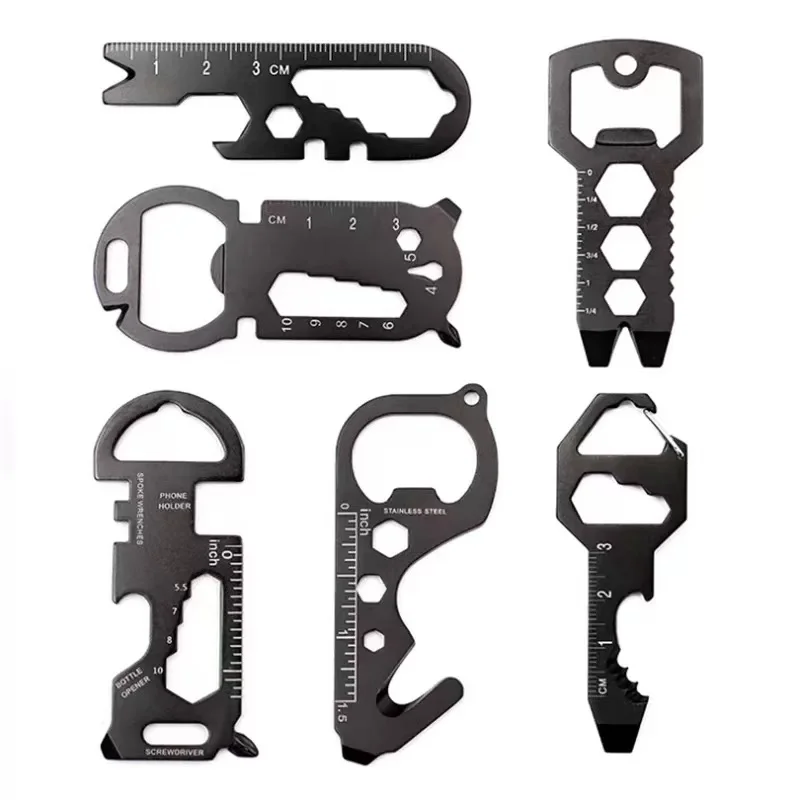 Outdoor portable tool knife creative hexagonal wrench keychain combination multifunctional tool card portable bottle opener
Outdoor portable tool knife creative hexagonal wrench keychain combination multifunctional tool card portable bottle opener