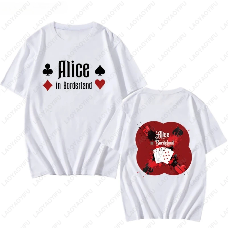 Alice in Borderland Emblem Aesthetic Men Women TShirts Harajuku Anime Clothing Four Seasons Handsome Short Sleeve Cotton Tees
Alice in Borderland Emblem Aesthetic Men Women TShirts Harajuku Anime Clothing Four Seasons Handsome Short Sleeve Cotton Tees