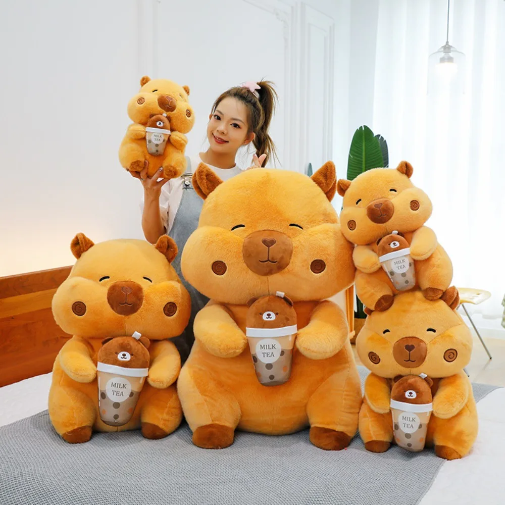 Drinking Milk Tea Capybara Plush Toy Q Style Soft Capybara Doll Cartoon Simulation Capibara Fluffty Toy Birthday Gift
Drinking Milk Tea Capybara Plush Toy Q Style Soft Capybara Doll Cartoon Simulation Capibara Fluffty Toy Birthday Gift