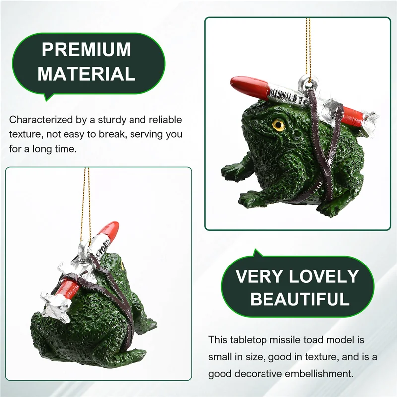 TKOH-Holiday Decorations, Painted Missile Toads Prank Gifts Fun Holiday Decorations For Any Occasion
TKOH-Holiday Decorations, Painted Missile Toads Prank Gifts Fun Holiday Decorations For Any Occasion