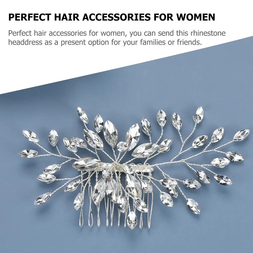 Rhinestone Hair Comb Silver Color Lightweight Sturdy Wedding Combs for Women Styling Accessories Bridal Headpiece
Rhinestone Hair Comb Silver Color Lightweight Sturdy Wedding Combs for Women Styling Accessories Bridal Headpiece