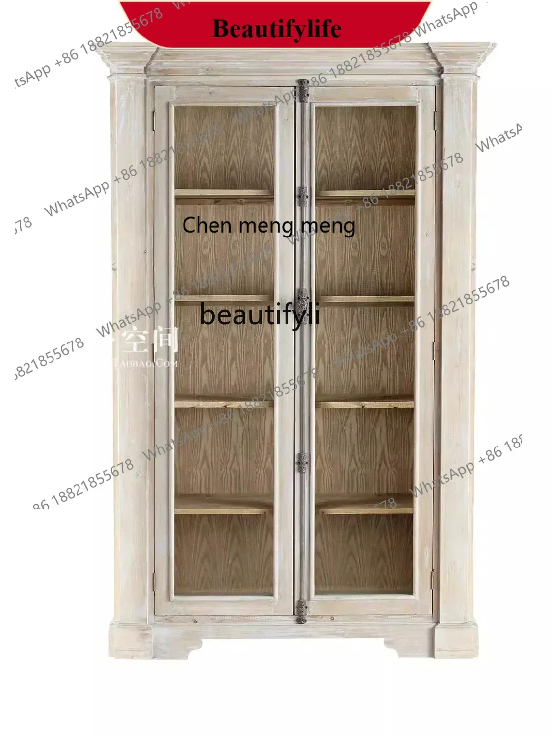 D178 Y American oak solid wood bookcase wine cabinet double door old decorative cabinet retro French sideboard display cabinet
D178 Y American oak solid wood bookcase wine cabinet double door old decorative cabinet retro French sideboard display cabinet