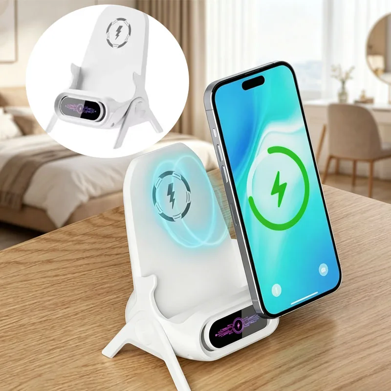 15W Qi Wireless Phone Charger Mount for Chair Armrest and Desktop Vertical Horizontal Auto Induction Sound Boost for All Brands
15W Qi Wireless Phone Charger Mount for Chair Armrest and Desktop Vertical Horizontal Auto Induction Sound Boost for All Brands