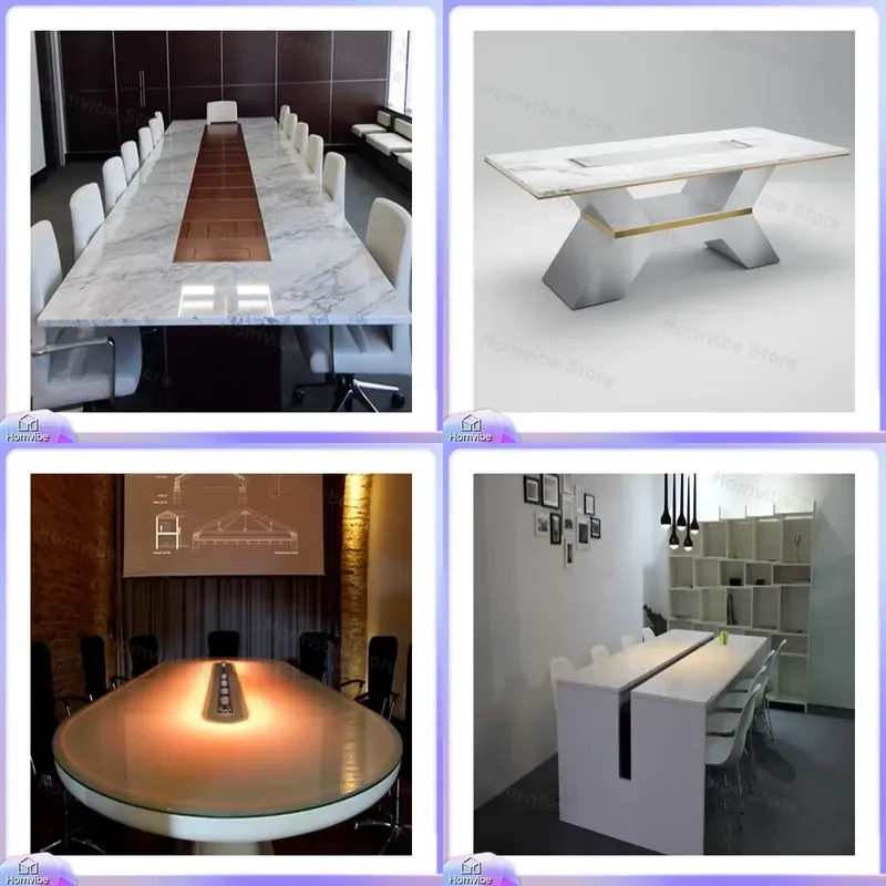 Modern Artificial Stone Conference Table for Office Meeting Room Adjustable Height Home Office Desk with Cable Management 10
Modern Artificial Stone Conference Table for Office Meeting Room Adjustable Height Home Office Desk with Cable Management 10