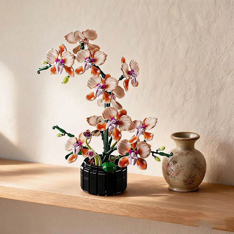 Phalaenopsis Orchid Building Block Flower Assembly Model, Eternal Flower Ornament, Birthday and Holiday Gift for Female Friends, Artificial Orchid Assembly Model, Desktop Decoration with Potted Eternal Flower
Phalaenopsis Orchid Building Block Flower Assembly Model, Eternal Flower Ornament, Birthday and Holiday Gift for Female Friends, Artificial Orchid Assembly Model, Desktop Decoration with Potted Eternal Flower