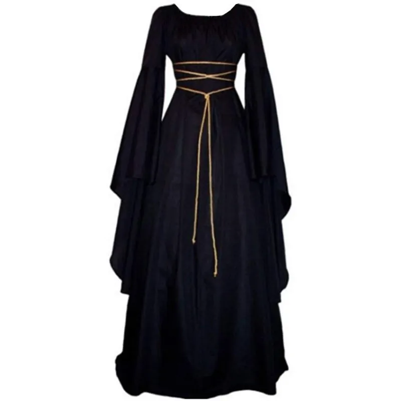 Vintage Style Women Medieval Black Dress Gothic Dress Floor Length Women Cosplay Dress Retro Long Gown Dress
Vintage Style Women Medieval Black Dress Gothic Dress Floor Length Women Cosplay Dress Retro Long Gown Dress