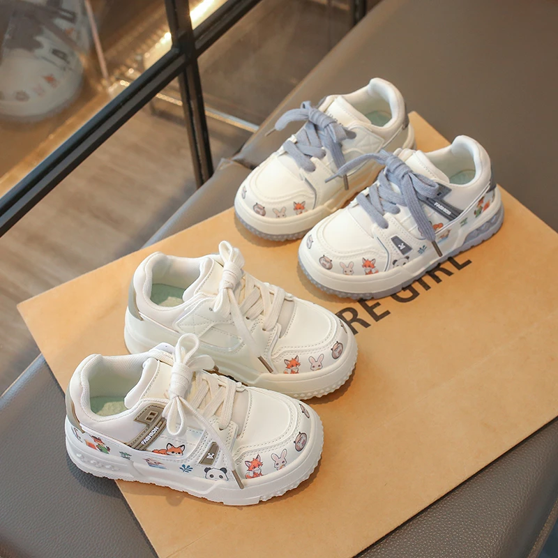 2026 Spring New Children's Low-Top White Shoes Cute Cartoon Animal Print Casual Sneakers for Boys and Girls
2026 Spring New Children's Low-Top White Shoes Cute Cartoon Animal Print Casual Sneakers for Boys and Girls