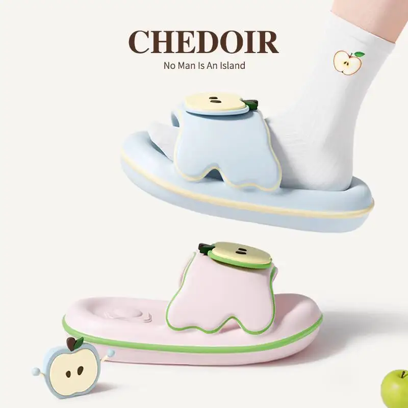 Chedoir Apple Pie Slippers Women's Summer Thick Sole Anti-Slip Antibacterial Cute INS Girly Indoor Outdoor Home
Chedoir Apple Pie Slippers Women's Summer Thick Sole Anti-Slip Antibacterial Cute INS Girly Indoor Outdoor Home