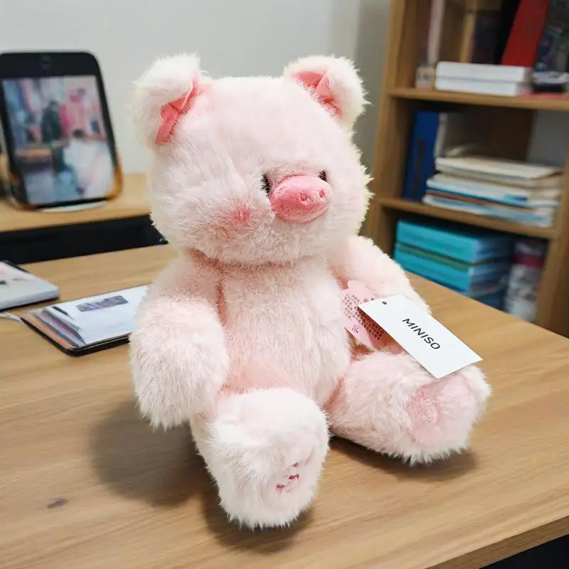 MINISO 33 см розовая маленькая свинья, милая плюшевая кукла, украшение для кровати, сопровождающая игрушка для девочек, праздничные подарки
MINISO 33 см розовая маленькая свинья, милая плюшевая кукла, украшение для кровати, сопровождающая игрушка для девочек, праздничные подарки