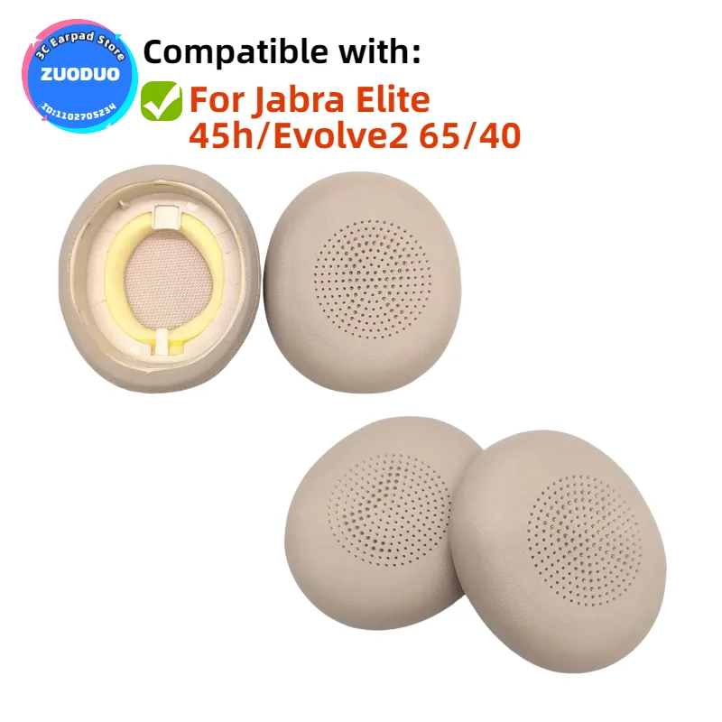 Updated Cooling-Gel earpads,Compatible for Jabra Elite 45h/Evolve2 65/40 Replacement Ear Pads Cooling-Gel Noise Isolation
Updated Cooling-Gel earpads,Compatible for Jabra Elite 45h/Evolve2 65/40 Replacement Ear Pads Cooling-Gel Noise Isolation