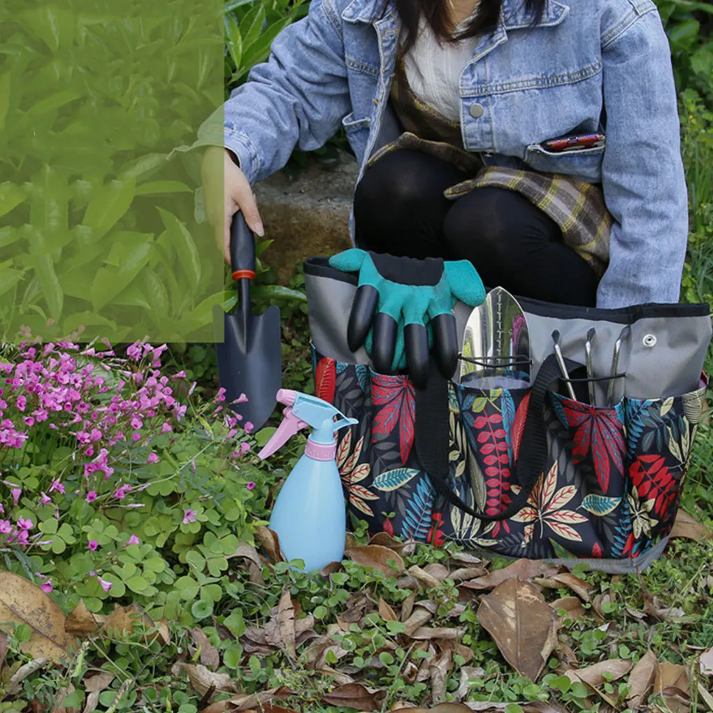 Adjustable Strap Tool Storage Bag For Easy Portability Waterproof Cloth Gardening Tool Bag Grey flower color
Adjustable Strap Tool Storage Bag For Easy Portability Waterproof Cloth Gardening Tool Bag Grey flower color