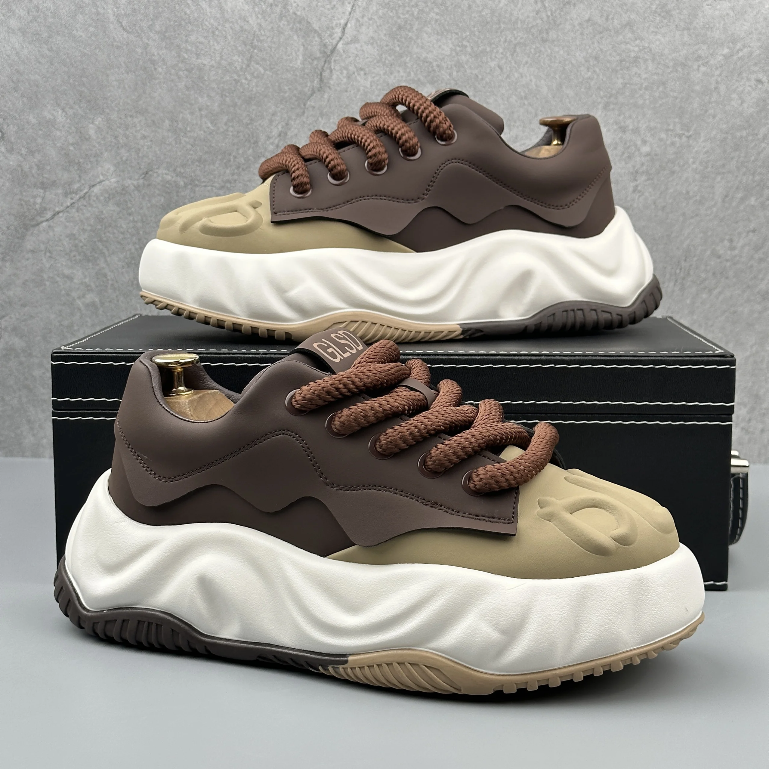Thick-soled Men's Shoes Fashion Trend Design Male Chunky Sneakers Height-increasing Casual Sports Shoes
Thick-soled Men's Shoes Fashion Trend Design Male Chunky Sneakers Height-increasing Casual Sports Shoes