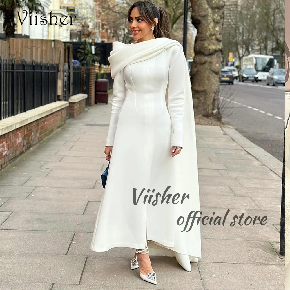 White Satin Mermaid Evening Dresses Long Sleeve Arabian Dubai Wedding Party Dress Floor Length Formal Party Gowns
White Satin Mermaid Evening Dresses Long Sleeve Arabian Dubai Wedding Party Dress Floor Length Formal Party Gowns