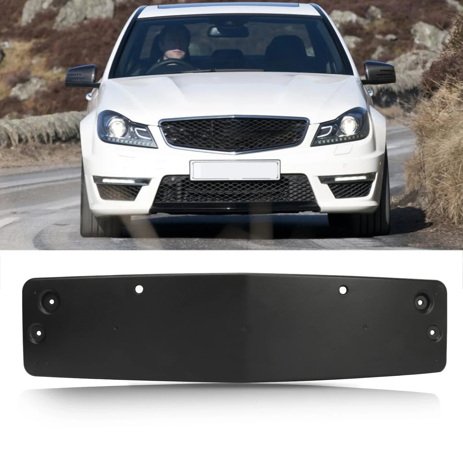 Car Front Bumper License Plate Bracket Holder 204 880 13 44 for Mercedes-Benz C‑Class W204 AMG C63 2011 2012 2013 2014
Car Front Bumper License Plate Bracket Holder 204 880 13 44 for Mercedes-Benz C‑Class W204 AMG C63 2011 2012 2013 2014