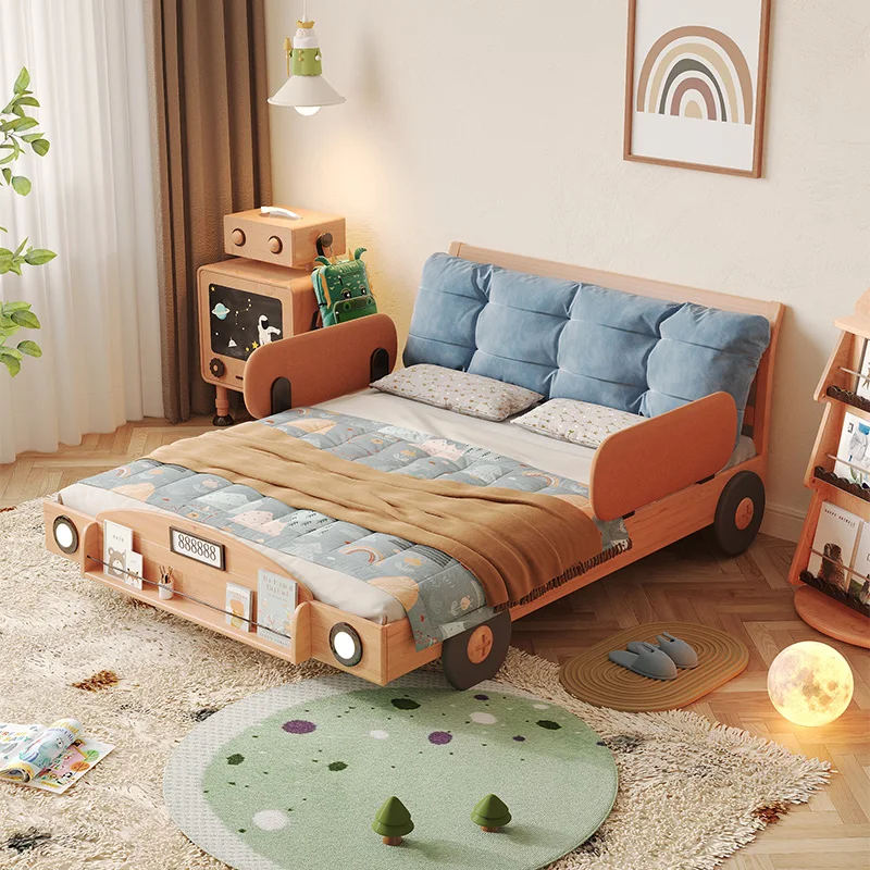 Cartoon design car bed Modern wooden Minimalist luxury children's bed guardrail comfortable Mid century lit enfant furniture
Cartoon design car bed Modern wooden Minimalist luxury children's bed guardrail comfortable Mid century lit enfant furniture
