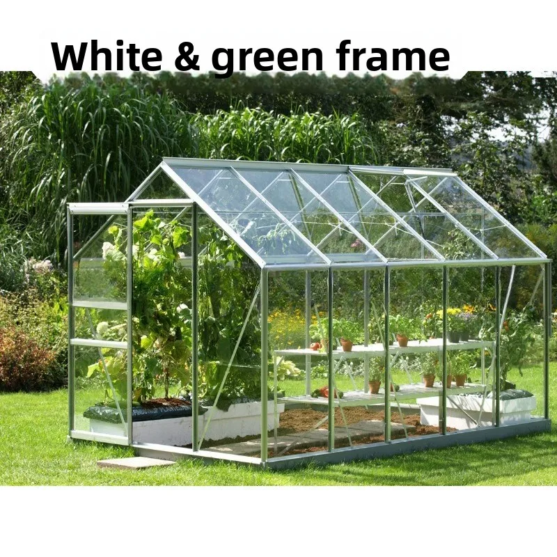 Home greenhouse assembly walk-in design waterproof single-layer aluminum alloy agricultural greenhouse garden shed
Home greenhouse assembly walk-in design waterproof single-layer aluminum alloy agricultural greenhouse garden shed
