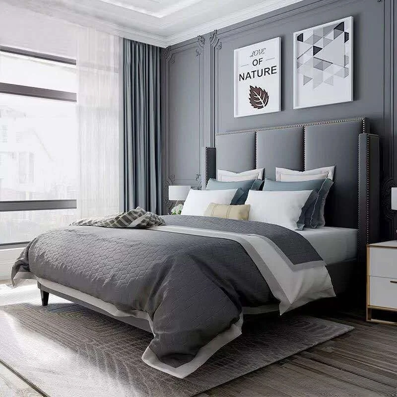 American style, soft bag, bed model room hotel, light luxury
American style, soft bag, bed model room hotel, light luxury