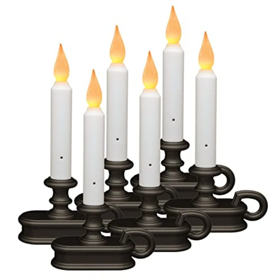 FPC1215A-6 Battery Operated Dusk to Dawn Light Sensor Window Candle with Flicker or Steady On Flame Setting, Pack of 6
FPC1215A-6 Battery Operated Dusk to Dawn Light Sensor Window Candle with Flicker or Steady On Flame Setting, Pack of 6