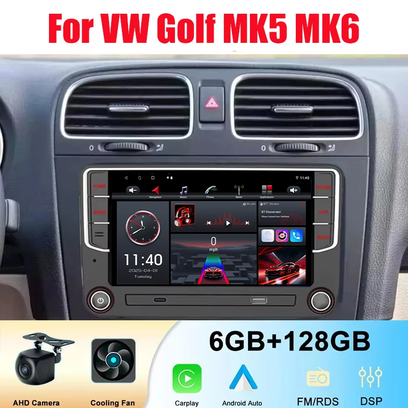 7" 6+128GB Car Stereo Radio For VW Golf MK5 MK6 Wireless Apple Carplay Android 15 Auto Intelligent System WIFI BT GPS Head Unit
7" 6+128GB Car Stereo Radio For VW Golf MK5 MK6 Wireless Apple Carplay Android 15 Auto Intelligent System WIFI BT GPS Head Unit