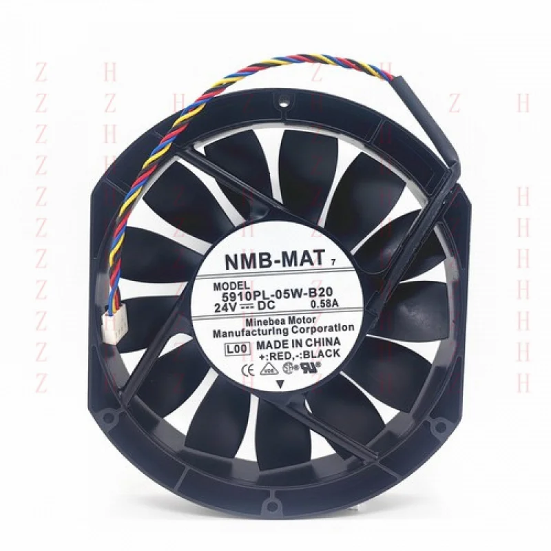 XXZ for NMB 5910PL-05W-B20 24V 0.58A 172*150*25MM 4-wire DC fan
XXZ for NMB 5910PL-05W-B20 24V 0.58A 172*150*25MM 4-wire DC fan
