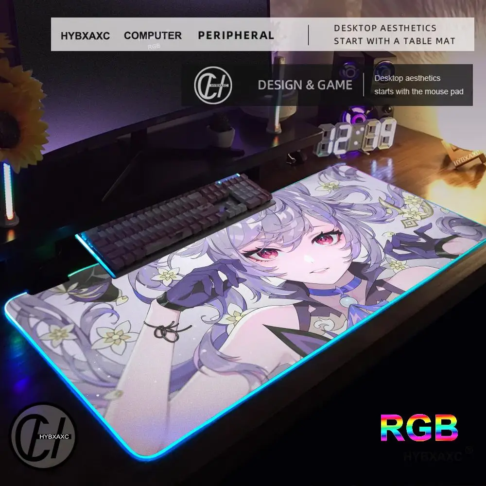 Genshin Impact Keqing Mousepad Large Gaming RGB Mouse Pad LockEdge Thickened Computer Keyboard Table Desk Mat
Genshin Impact Keqing Mousepad Large Gaming RGB Mouse Pad LockEdge Thickened Computer Keyboard Table Desk Mat