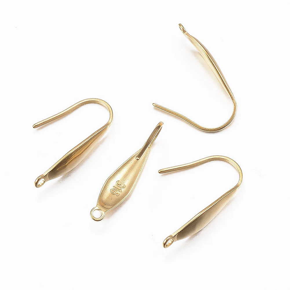10pcs Ion Plating(IP) 316 Surgical Stainless Steel Earring Hooks with Vertical Loop Golden for DIY Earring Eardrop Accessories
10pcs Ion Plating(IP) 316 Surgical Stainless Steel Earring Hooks with Vertical Loop Golden for DIY Earring Eardrop Accessories