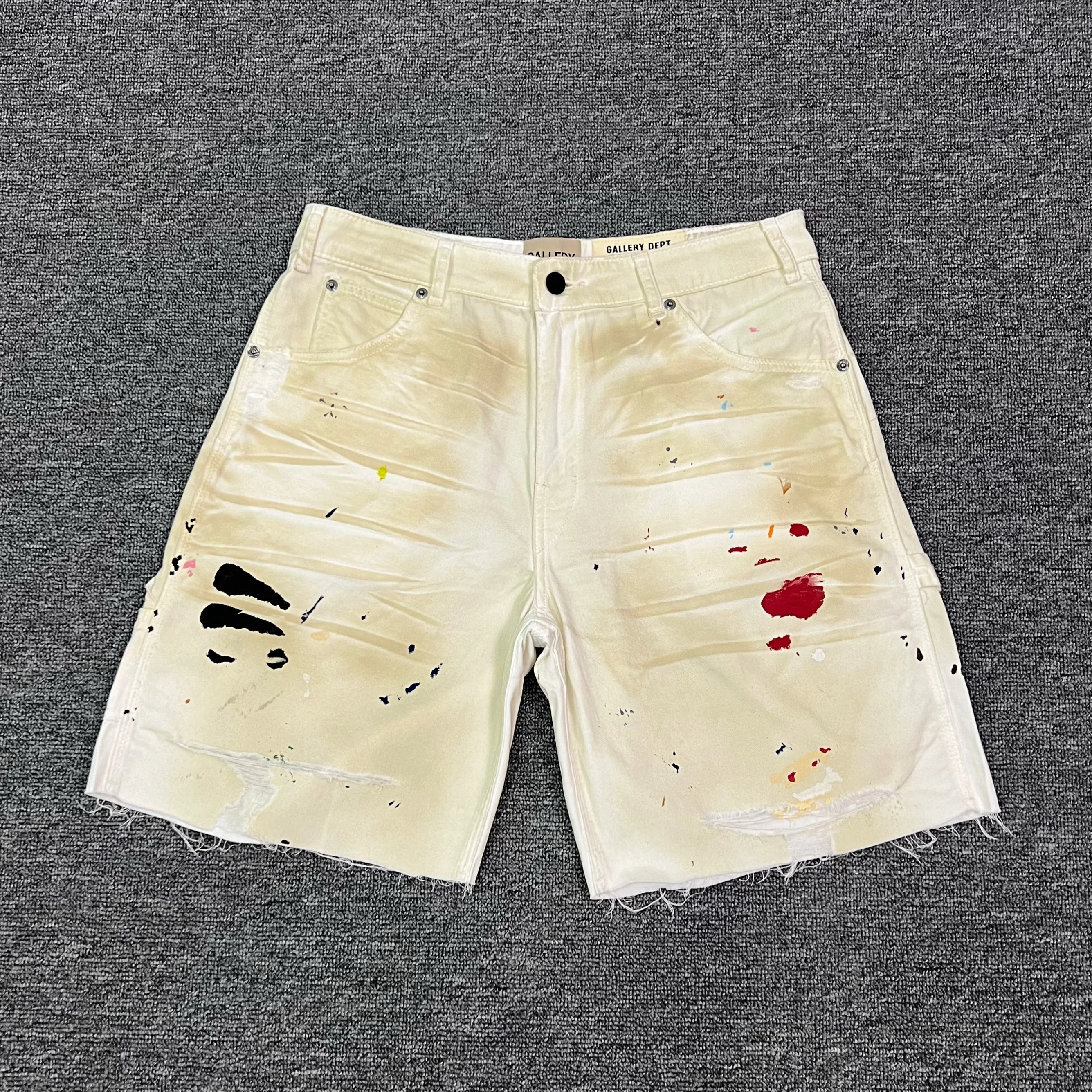 Flea Carpenter Distred Denim orts Ink Splaing Casual Pants for Young Men Summer Thin Sle Youth Vitali Streetwear
Flea Carpenter Distred Denim orts Ink Splaing Casual Pants for Young Men Summer Thin Sle Youth Vitali Streetwear