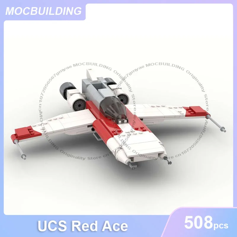 MOC Building Blocks UCS Red Ace Model DIY Assemble Bricks Space Aircraft Creative Collection Display Toys Birthday Gifts 508PCS
MOC Building Blocks UCS Red Ace Model DIY Assemble Bricks Space Aircraft Creative Collection Display Toys Birthday Gifts 508PCS