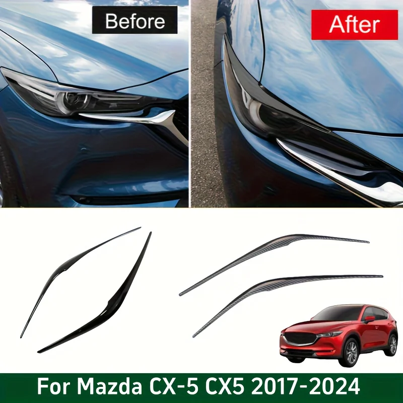 Fit for Mazda CX-5 CX5 2017-2024 Glossy Black Front Head Light Eyebrow Molding Trim 2pcs
Fit for Mazda CX-5 CX5 2017-2024 Glossy Black Front Head Light Eyebrow Molding Trim 2pcs