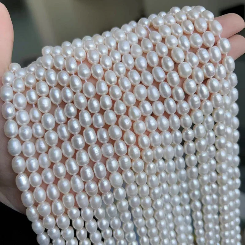 Разведение пресноводного жемчуга, свободные бусины, ювелирные аксессуары ручной работы, жемчуг в форме риса 6-7 мм
Разведение пресноводного жемчуга, свободные бусины, ювелирные аксессуары ручной работы, жемчуг в форме риса 6-7 мм