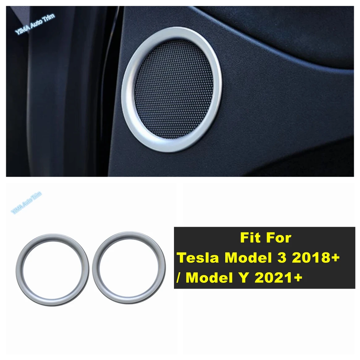 Car Door Stereo Speaker Cover Trim Garnish Bezel Moulding For Tesla Model 3 2018 - 2024 / Model Y 2021 - 2024 ABS Accessories
Car Door Stereo Speaker Cover Trim Garnish Bezel Moulding For Tesla Model 3 2018 - 2024 / Model Y 2021 - 2024 ABS Accessories