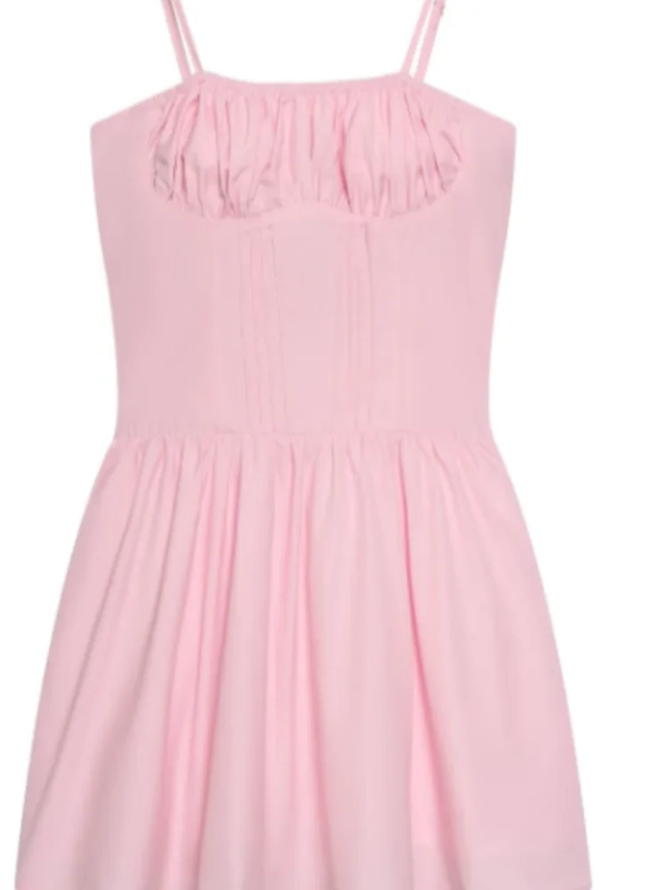 Sexy Pink Mini A-line Dress Women Chic Square Neck Sleeveless Backless Waist-cinching Dresses Summer Lady Fashion Party Robes
Sexy Pink Mini A-line Dress Women Chic Square Neck Sleeveless Backless Waist-cinching Dresses Summer Lady Fashion Party Robes