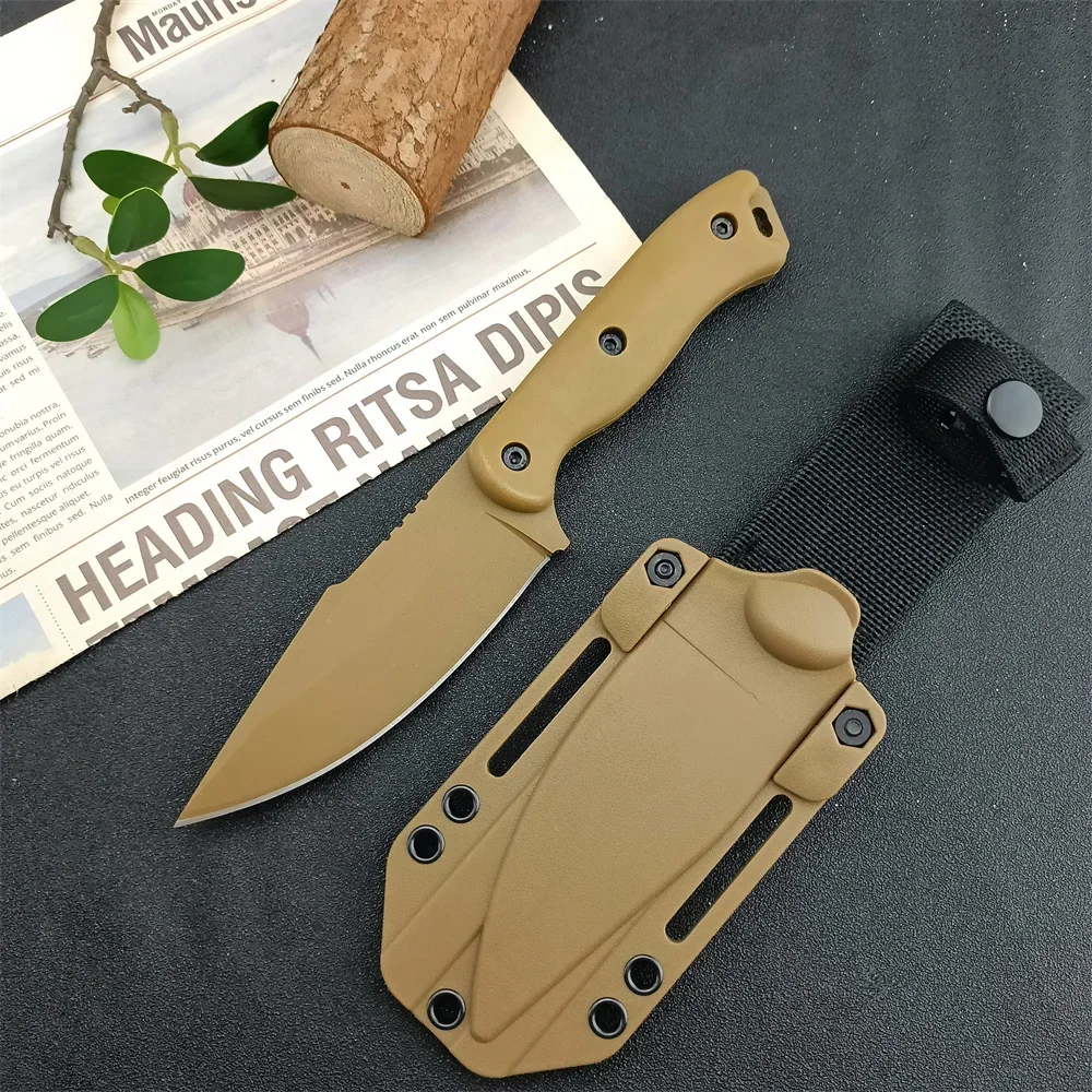 KB18 Fixed Blade Straight Knife, Nylon Wave Fiber Non-slip Handle with Sheath, Durable EDC Utility Tool for Outdoor Daily Use
KB18 Fixed Blade Straight Knife, Nylon Wave Fiber Non-slip Handle with Sheath, Durable EDC Utility Tool for Outdoor Daily Use